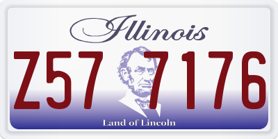 IL license plate Z577176