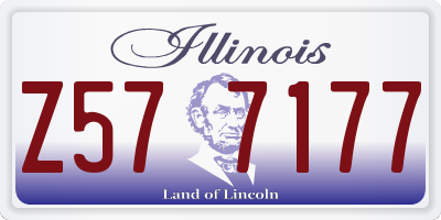 IL license plate Z577177