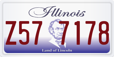 IL license plate Z577178
