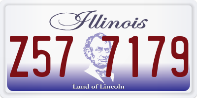IL license plate Z577179
