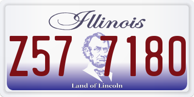 IL license plate Z577180