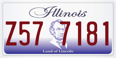 IL license plate Z577181