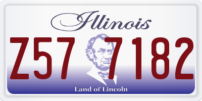 IL license plate Z577182