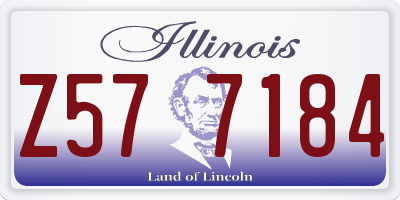 IL license plate Z577184