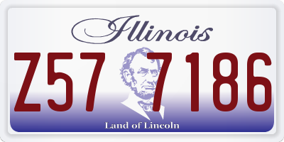 IL license plate Z577186