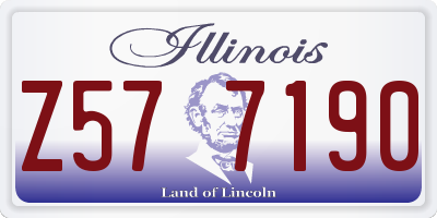 IL license plate Z577190