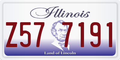 IL license plate Z577191