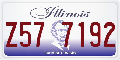 IL license plate Z577192