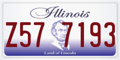 IL license plate Z577193