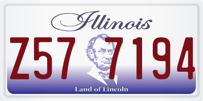 IL license plate Z577194