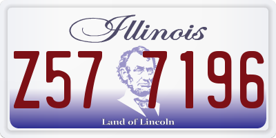 IL license plate Z577196