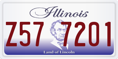 IL license plate Z577201