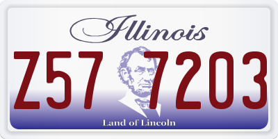 IL license plate Z577203