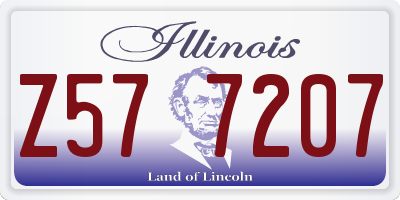 IL license plate Z577207