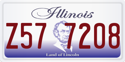 IL license plate Z577208
