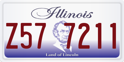 IL license plate Z577211