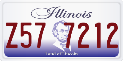 IL license plate Z577212