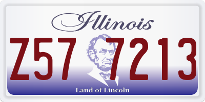 IL license plate Z577213