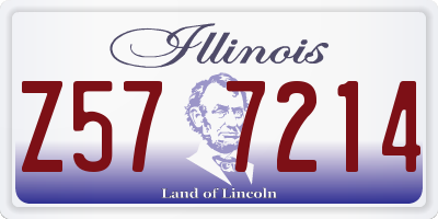 IL license plate Z577214