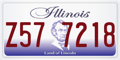 IL license plate Z577218