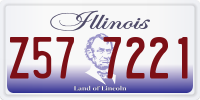 IL license plate Z577221
