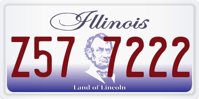 IL license plate Z577222