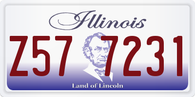 IL license plate Z577231
