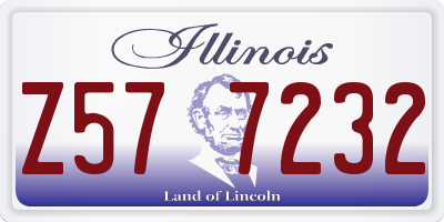 IL license plate Z577232
