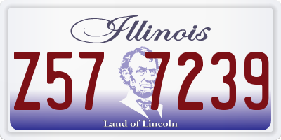 IL license plate Z577239
