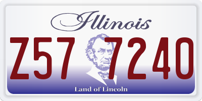 IL license plate Z577240