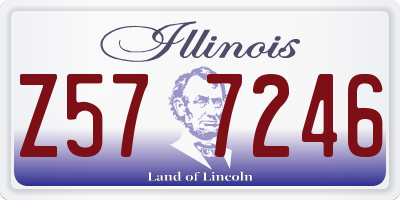 IL license plate Z577246