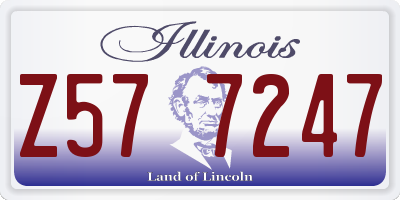 IL license plate Z577247