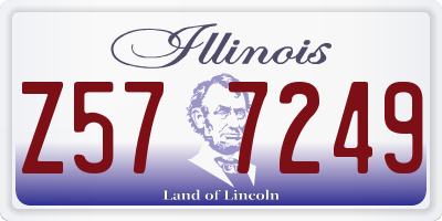 IL license plate Z577249