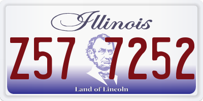 IL license plate Z577252