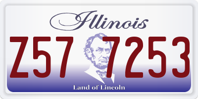 IL license plate Z577253