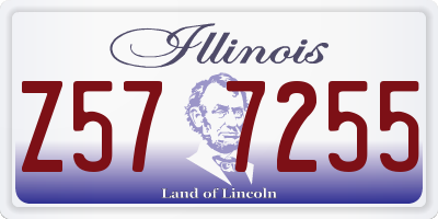 IL license plate Z577255