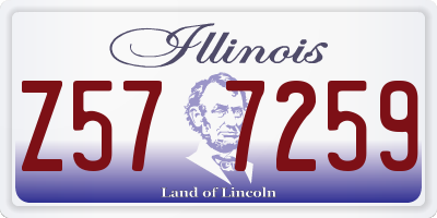IL license plate Z577259