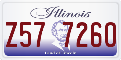 IL license plate Z577260