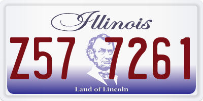 IL license plate Z577261