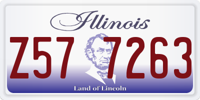 IL license plate Z577263
