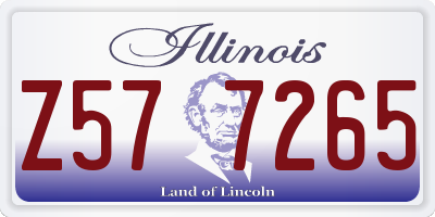 IL license plate Z577265