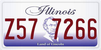 IL license plate Z577266