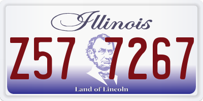 IL license plate Z577267