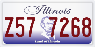 IL license plate Z577268