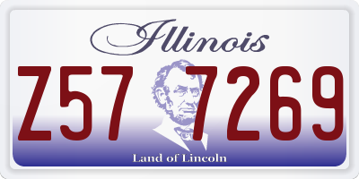 IL license plate Z577269