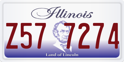 IL license plate Z577274