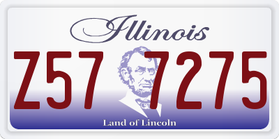 IL license plate Z577275