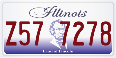 IL license plate Z577278
