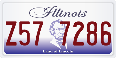 IL license plate Z577286