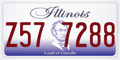 IL license plate Z577288